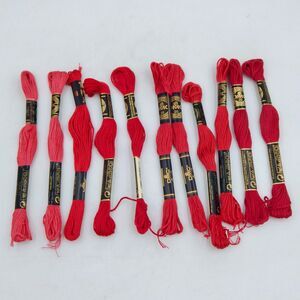 DMC Thread Mouliné #25 Embroidery Cotton 6 Strand 8.7yd Lot 11 Of Vary Dark Pink